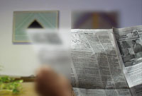 Monovision allows a person to see close objects clearly with one eye and distance objects clearly with the other eye